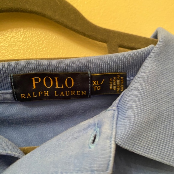 VINTAGE BLUE Polo by Ralph Lauren XL - Picture 3 of 5